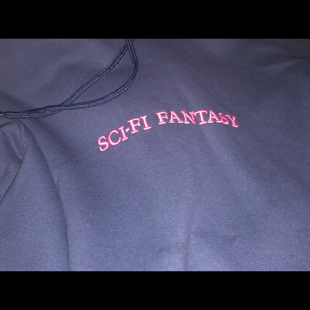 SCI FI FANTASY HOODIE BLUE PINK